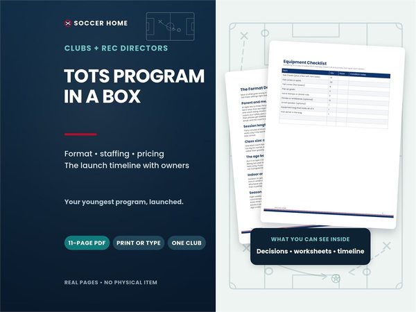 Cover image for the Tots Program in a Box from Soccer Home
