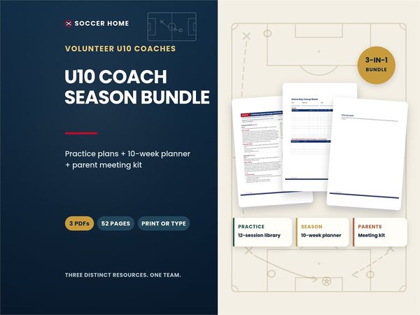 Cover image for the U10 Coach Bundle from Soccer Home