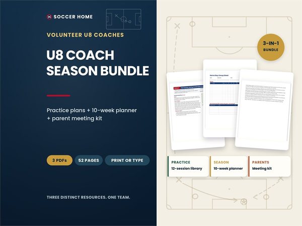 Cover image for the U8 Coach Bundle from Soccer Home